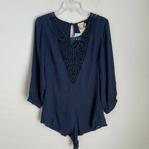 Sea Gypsies Teal Romper Beach Cruise Festival Wear